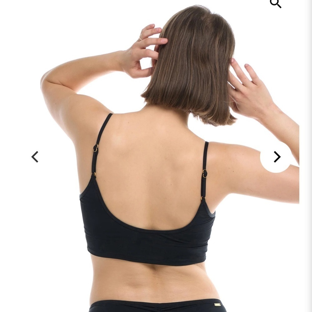 NEW Eidon Surf Selena Black Licorice Bikini Top 3525668 Size Large NWT - Picture 2 of 7